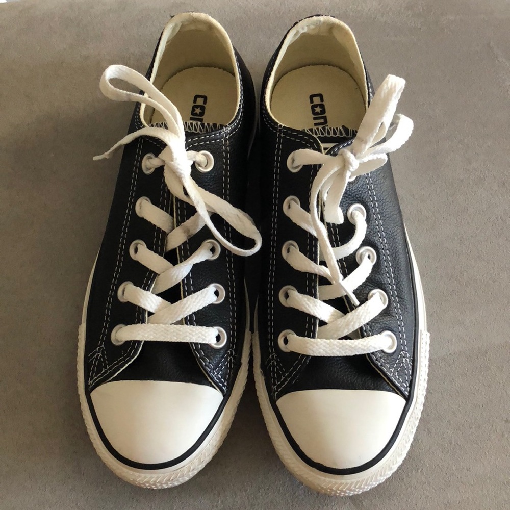 Leather Converse